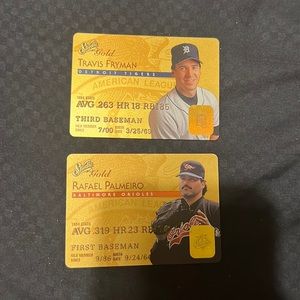 1995 Donruss studio Gold signed baseball cards